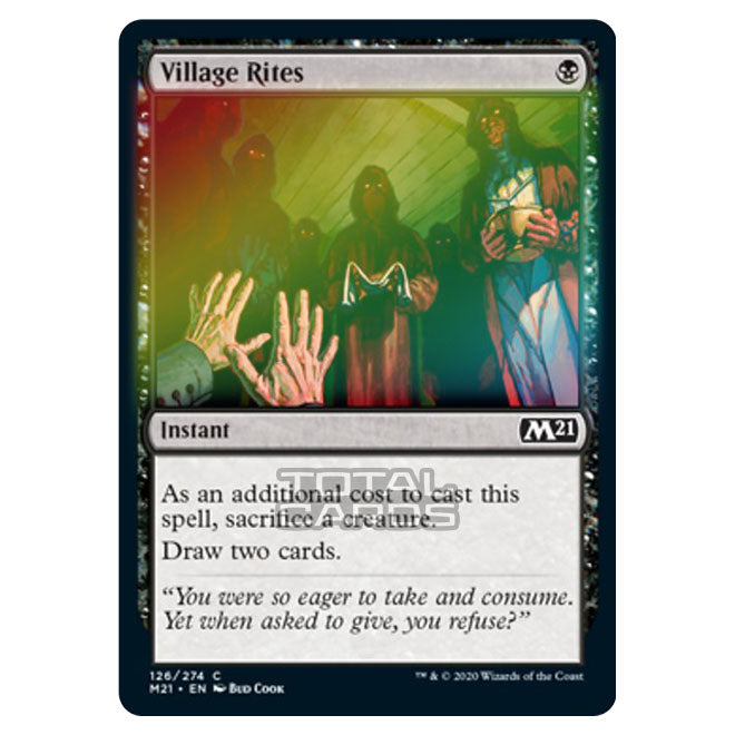 mtg cards like village rites Magic The Gathering - Core Set 2021 - Village Rites