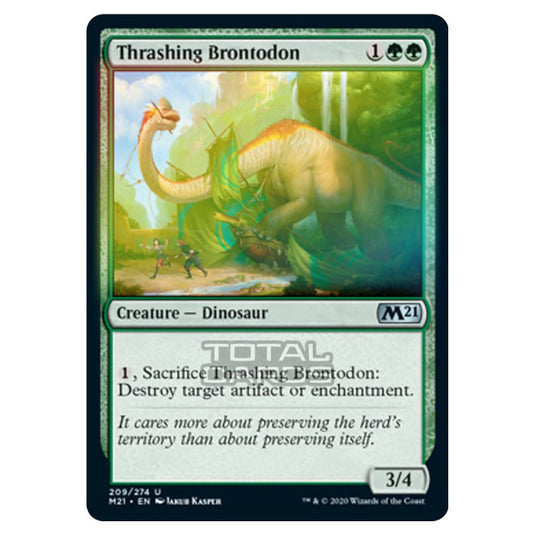 Magic The Gathering - Core Set 2021 - Thrashing Brontodon - 209/274 (Foil)