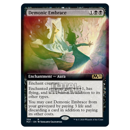 Magic The Gathering - Core Set 2021 - Demonic Embrace - 356/274 (Foil)