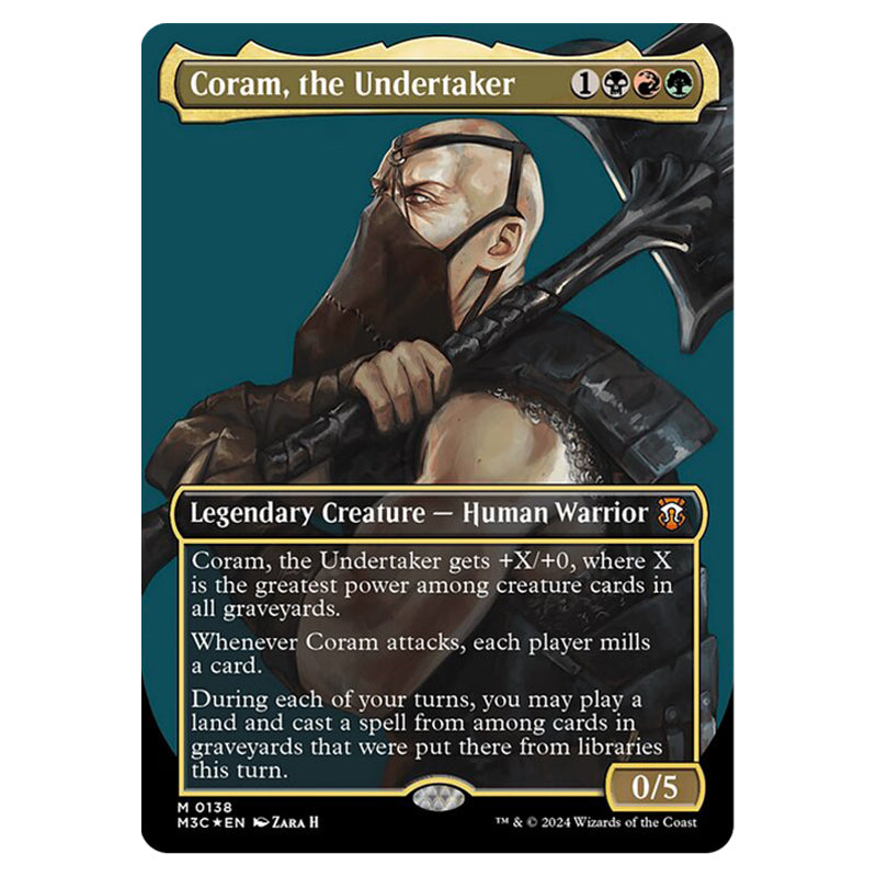 Magic The Gathering - Modern Horizons 3 Commander - Coram, the Undertaker (Ripple Foil) Magic The Gathering - Modern Horizons 3 Commander - Coram, the Undertaker (Ripple Foil)