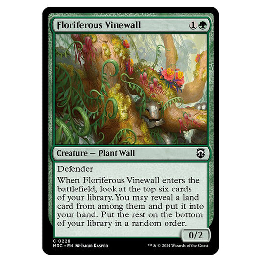 Magic The Gathering - Modern Horizons 3 Commander - Floriferous Vinewall - 0228