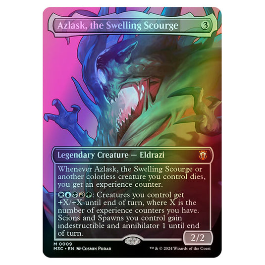 Magic The Gathering - Modern Horizons 3 Commander - Azlask, the Swelling Scourge (Borderless Profile) - 0009 (Foil)