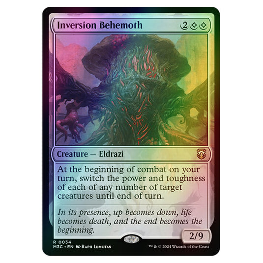 Magic The Gathering - Modern Horizons 3 Commander - Inversion Behemoth - 0034 (Foil)