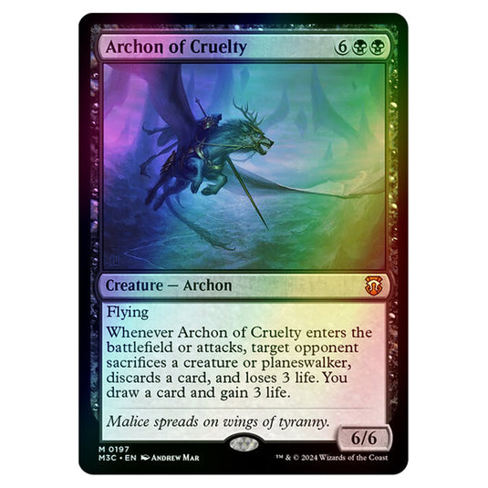 Magic The Gathering - Modern Horizons 3 Commander - Archon of Cruelty - 0197 (Foil)