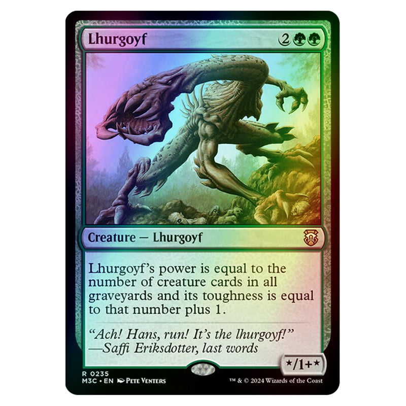 Magic The Gathering - Modern Horizons 3 Commander - Lhurgoyf
