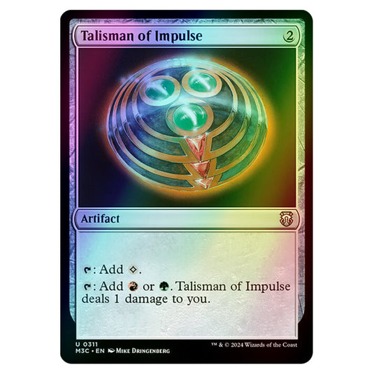 Magic The Gathering - Modern Horizons 3 Commander - Talisman of Impulse - 0311 (Foil)