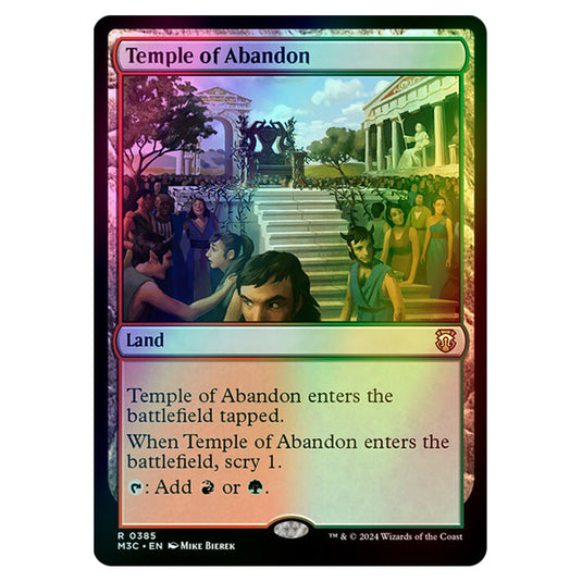 Magic The Gathering - Modern Horizons 3 Commander - Temple of Abandon - 0385 (Foil)