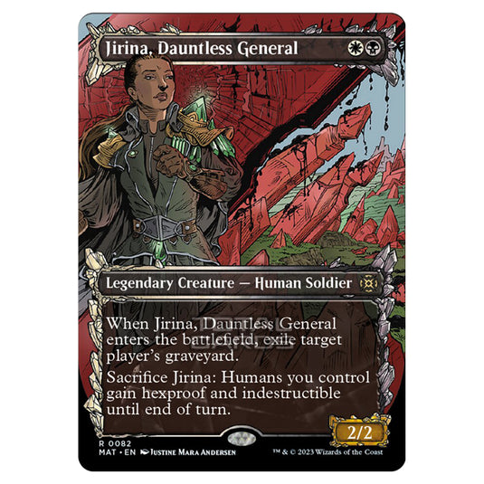 Magic The Gathering - March of the Machine - The Aftermath - Jirina Dauntless General (Showcase Card) - 0082