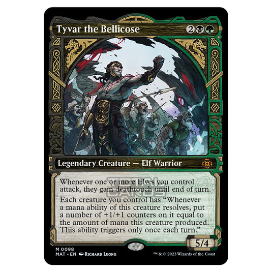 Magic The Gathering - March of the Machine - The Aftermath - Tyvar the Bellicose (Showcase Card) - 0098