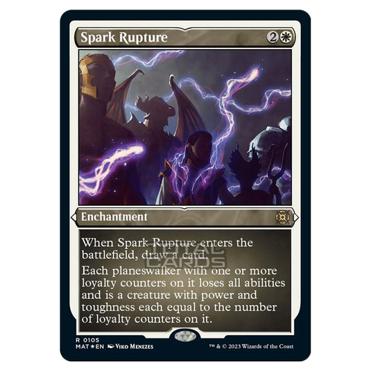 Magic The Gathering - March of the Machine - The Aftermath - Spark Rupture (Etched Foil Card) - 0105
