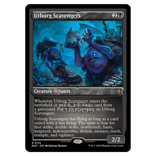 Magic The Gathering - March of the Machine - The Aftermath - Urborg Scavengers (Etched Foil Card) - 0115