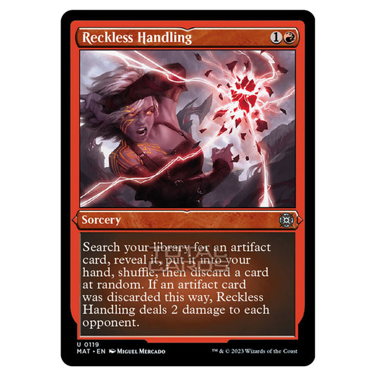 Magic The Gathering - March of the Machine - The Aftermath - Reckless Handling (Etched Foil Card) - 0119