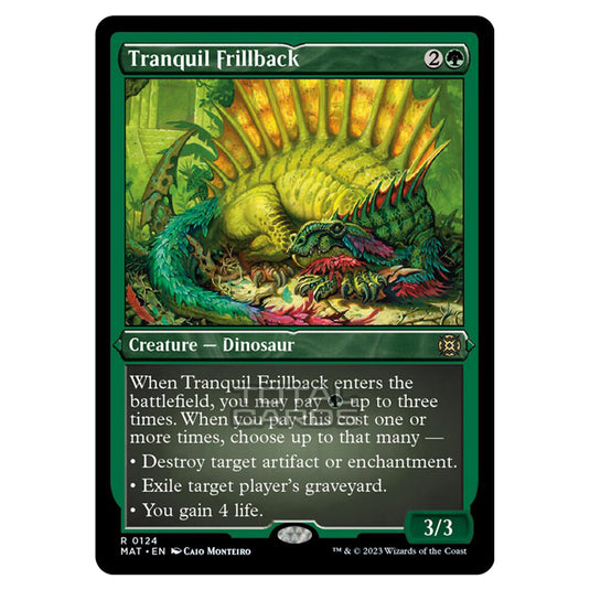 Magic The Gathering - March of the Machine - The Aftermath - Tranquil Frillback (Etched Foil Card) - 0124