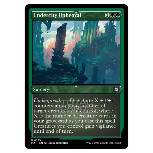 Magic The Gathering - March of the Machine - The Aftermath - Undercity Upheaval (Etched Foil Card) - 0125