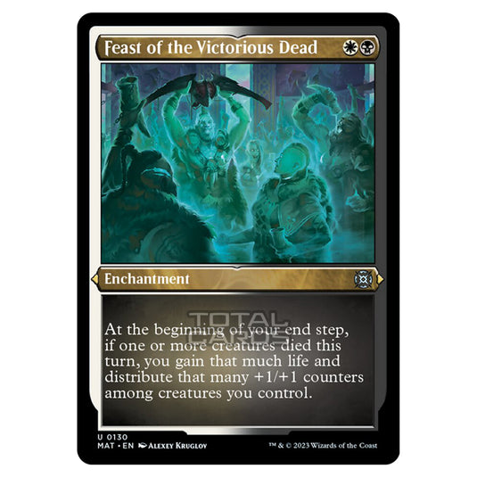 Magic The Gathering - March of the Machine - The Aftermath - Feast of the Victorious Dead (Etched Foil Card) - 0130