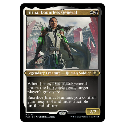 Magic The Gathering - March of the Machine - The Aftermath - Jirina Dauntless General (Etched Foil Card) - 0132