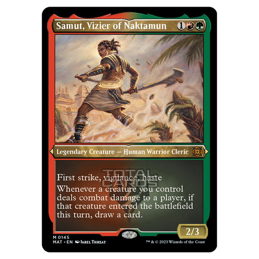 Magic The Gathering - March of the Machine - The Aftermath - Samut Vizier of Naktamun (Etched Foil Card) - 0145
