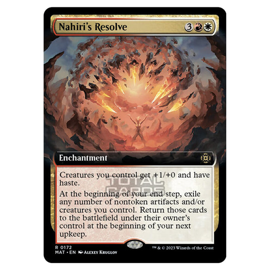 Magic The Gathering - March of the Machine - The Aftermath - Nahiris Resolve (Extended Art Card) - 0172