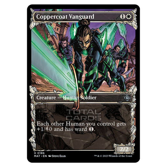 Magic The Gathering - March of the Machine - The Aftermath - Coppercoat Vanguard (Halo Foil Card) - 0186