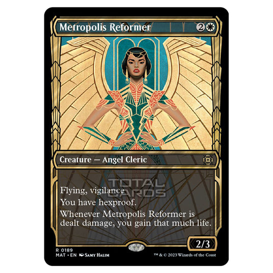 Magic The Gathering - March of the Machine - The Aftermath - Metropolis Reformer (Halo Foil Card) - 0189
