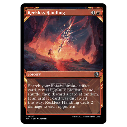 Magic The Gathering - March of the Machine - The Aftermath - Reckless Handling (Halo Foil Card) - 0203