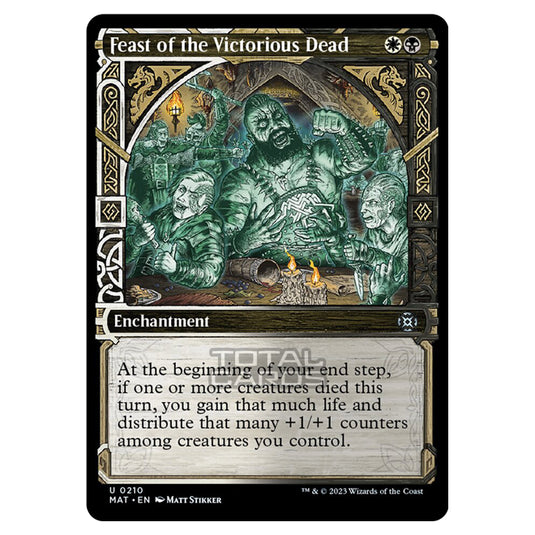 Magic The Gathering - March of the Machine - The Aftermath - Feast of the Victorious Dead (Halo Foil Card) - 0210