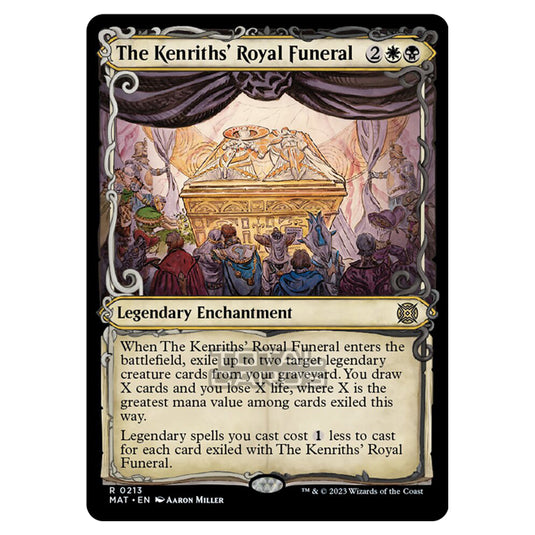 Magic The Gathering - March of the Machine - The Aftermath - The Kenriths Royal Funeral (Halo Foil Card) - 0213