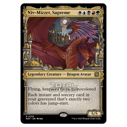 Magic The Gathering - March of the Machine - The Aftermath - Niv-Mizzet Supreme (Halo Foil Card) - 0219