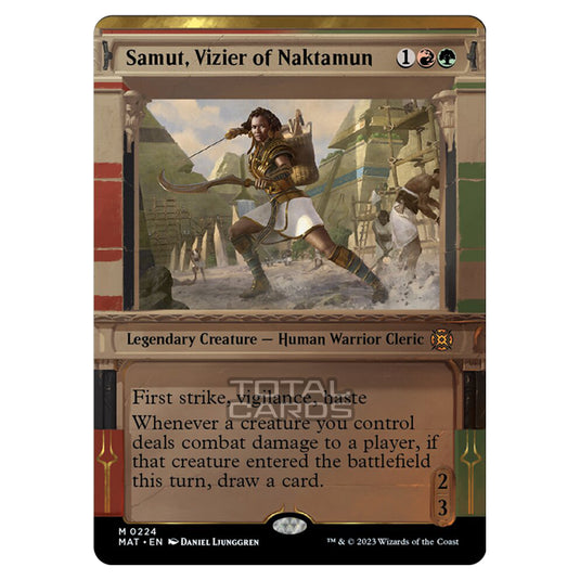 Magic The Gathering - March of the Machine - The Aftermath - Samut Vizier of Naktamun (Halo Foil Card) - 0224