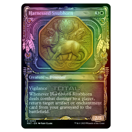 Magic The Gathering - March of the Machine - The Aftermath - Harnessed Snubhorn (Showcase Card) - 0053 (Foil)