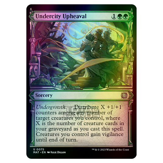 Magic The Gathering - March of the Machine - The Aftermath - Undercity Upheaval (Showcase Card) - 0075 (Foil)