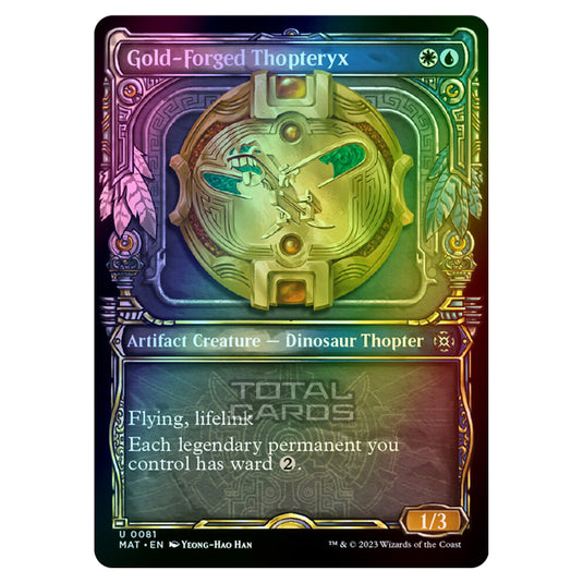 Magic The Gathering - March of the Machine - The Aftermath - Gold-Forged Thopteryx (Showcase Card) - 0081 (Foil)