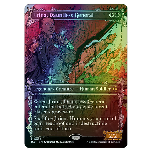 Magic The Gathering - March of the Machine - The Aftermath - Jirina Dauntless General (Showcase Card) - 0082 (Foil)