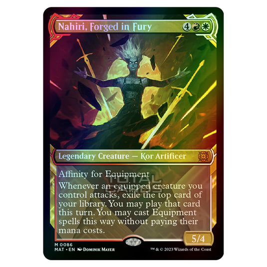 Magic The Gathering - March of the Machine - The Aftermath - Nahiri Forged in Fury (Showcase Card) - 0086 (Foil)