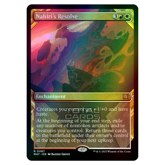 Magic The Gathering - March of the Machine - The Aftermath - Nahiris Resolve (Showcase Card) - 0087 (Foil)