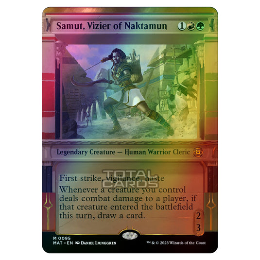Magic The Gathering - March of the Machine - The Aftermath - Samut Vizier of Naktamun (Showcase Card) - 0095 (Foil)
