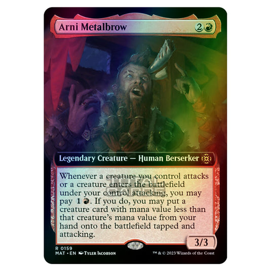Magic The Gathering - March of the Machine - The Aftermath - Arni Metalbrow (Extended Art Card) - 0159 (Foil)