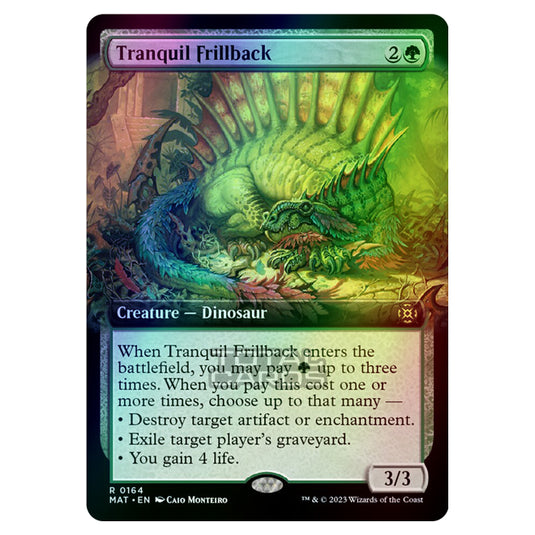 Magic The Gathering - March of the Machine - The Aftermath - Tranquil Frillback (Extended Art Card) - 0164 (Foil)