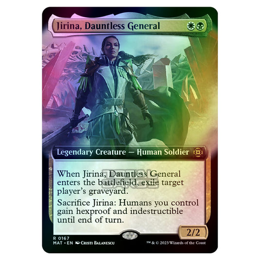 Magic The Gathering - March of the Machine - The Aftermath - Jirina Dauntless General (Extended Art Card) - 0167 (Foil)