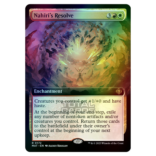 Magic The Gathering - March of the Machine - The Aftermath - Nahiris Resolve (Extended Art Card) - 0172 (Foil)