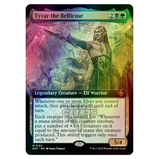 Magic The Gathering - March of the Machine - The Aftermath - Tyvar the Bellicose (Extended Art Card) - 0183 (Foil)