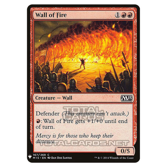 Magic The Gathering - Mystery - Wall of Fire - 1100/1694