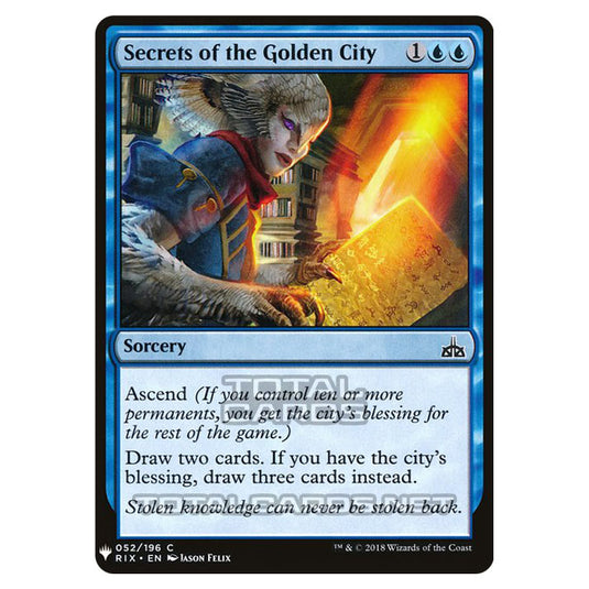 Magic The Gathering - Mystery - Secrets of the Golden City - 482/1694