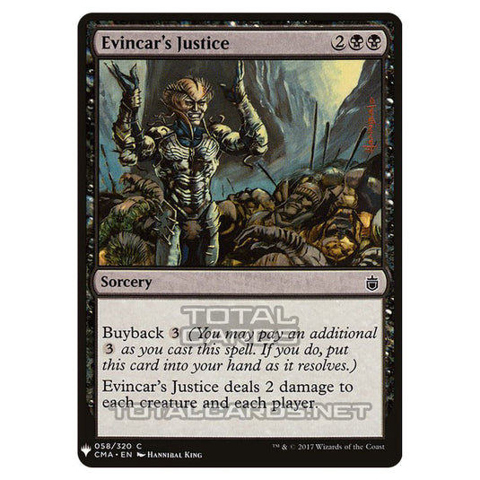 Magic The Gathering - Mystery - Evincar's Justice - 649/1694