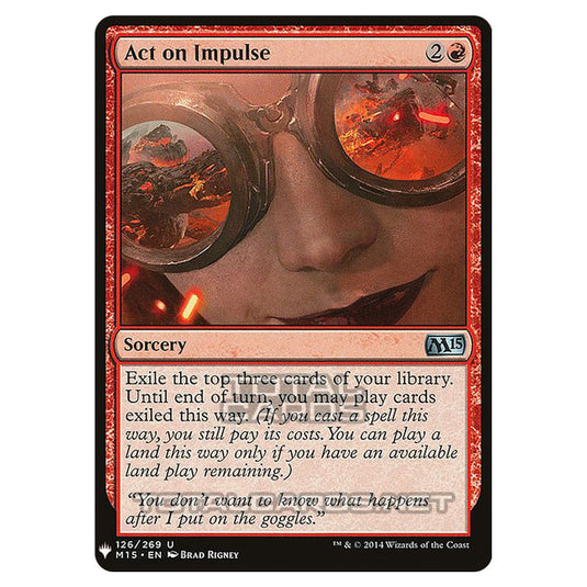 Magic The Gathering - Mystery - Act on Impulse - 832/1694