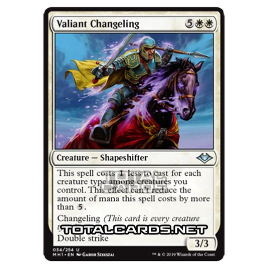 Magic The Gathering - Modern Horizons - Valiant Changeling - 34/255