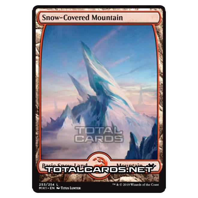 Magic The Gathering - Modern Horizons - Snow-Covered Mountain - 253/25 Magic The Gathering - Modern Horizons - Snow-Covered Mountain - 253/25