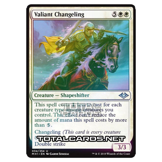 Magic The Gathering - Modern Horizons - Valiant Changeling - 34/255 (Foil)