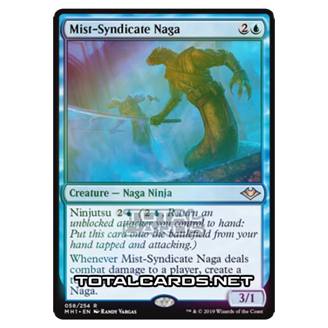 Magic The Gathering - Modern Horizons - Mist-Syndicate Naga - 58/255 ( Magic The Gathering - Modern Horizons - Mist-Syndicate Naga - 58/255 (
