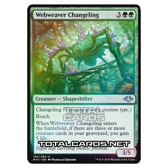 Magic The Gathering - Modern Horizons - Webweaver Changeling